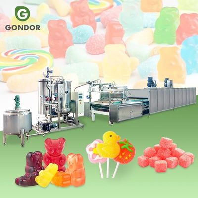 Hard Jelly Candy Deposit Machine Production Maquina Para Hacer Gomitas Bonbon Gummy Bear make Product Line