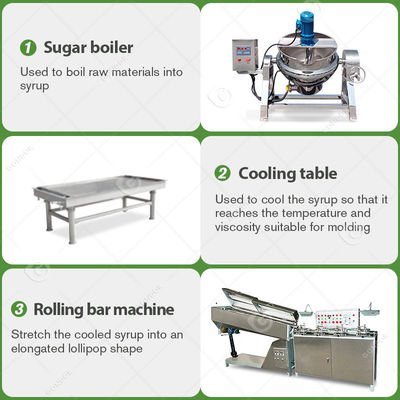 Small Flat Lollypop Bonbon Hard Candy Lollipop Making Machine New Condition Affordably Priced