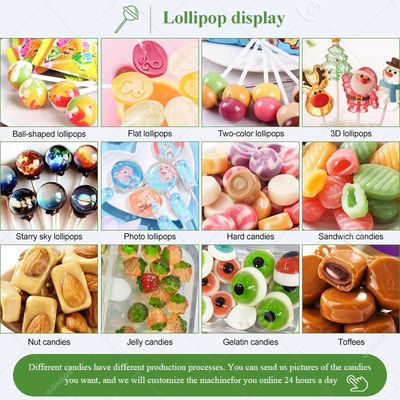Lollypop Manufacture Automatic Hard Lollipop Candy Make Machine Small Flat Maker Dur Bonbon Production Line New Condition