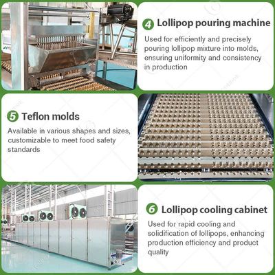 Lollypop Manufacture Automatic Hard Lollipop Candy Make Machine Small Flat Maker Dur Bonbon Production Line New Condition