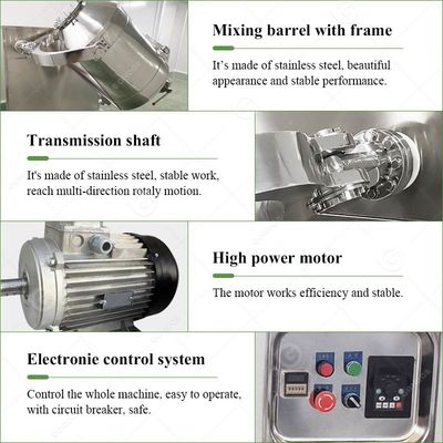 Small Multi-direction Movement Seasoning Multi Ingredient Granule Powder Whey Protein 3D Mix Spice Machine