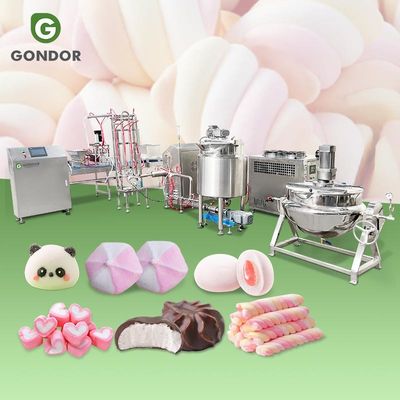 Small Automatic Marshmallow Cotton Extruder Depositor Machine New Condition for Candy Production Line