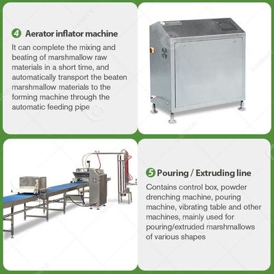 Small Automatic Marshmallow Cotton Extruder Depositor Machine New Condition for Candy Production Line