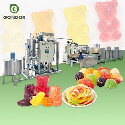 Soft Small Scale Candy Automatic Maquina De Gomitas Gummy Forming Make Machine De Fabrication De Bonbons