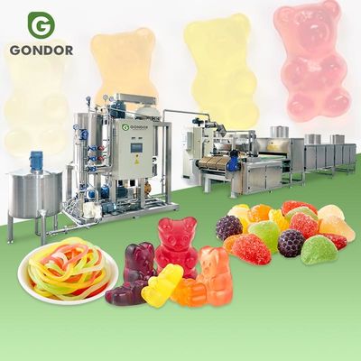 New Gummy Bear Starch Freezy Plant Jelly Candy Sweet Machine Production De Bonbon Line in China Vitamin-Free