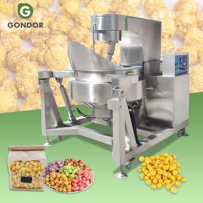 Commercial Automatic Mushroom Chocolate Popcorn Maker New Condition Cheap Stirring Popcorn Machine