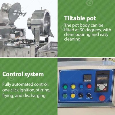 Commercial Automatic Mushroom Chocolate Popcorn Maker New Condition Cheap Stirring Popcorn Machine