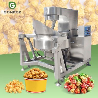 Automatic Sweet Commerciale De Popcorn De Gaz Industrial Hot Sale Make Popcorn Gas Manual Machine