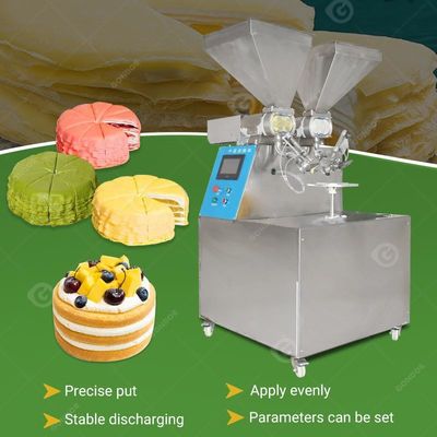 Automatic Mille Crepe Spreading Cream Coating Machine New Queen Manual Layer Cake Equipment for Birthday Smear
