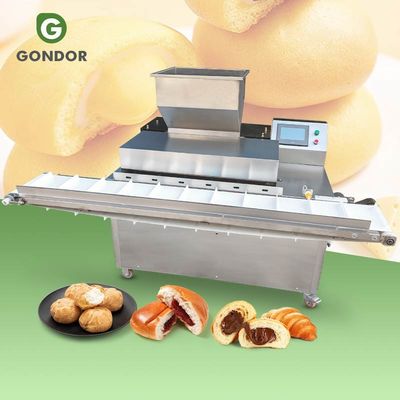 New Automatic Cream Eclair Fill Machine Stainless Steel for Filling Bakery Roll Chocolate Croissant Toast Bread Toast