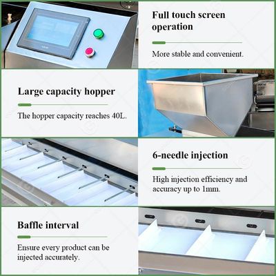 New Automatic Cream Eclair Fill Machine Stainless Steel for Filling Bakery Roll Chocolate Croissant Toast Bread Toast