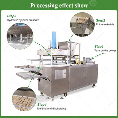 Automatic Cloud Slice Forming Sugar Cube Rice Powder Polvoron Mung Bean Cake Make Molder Briquetting Machine