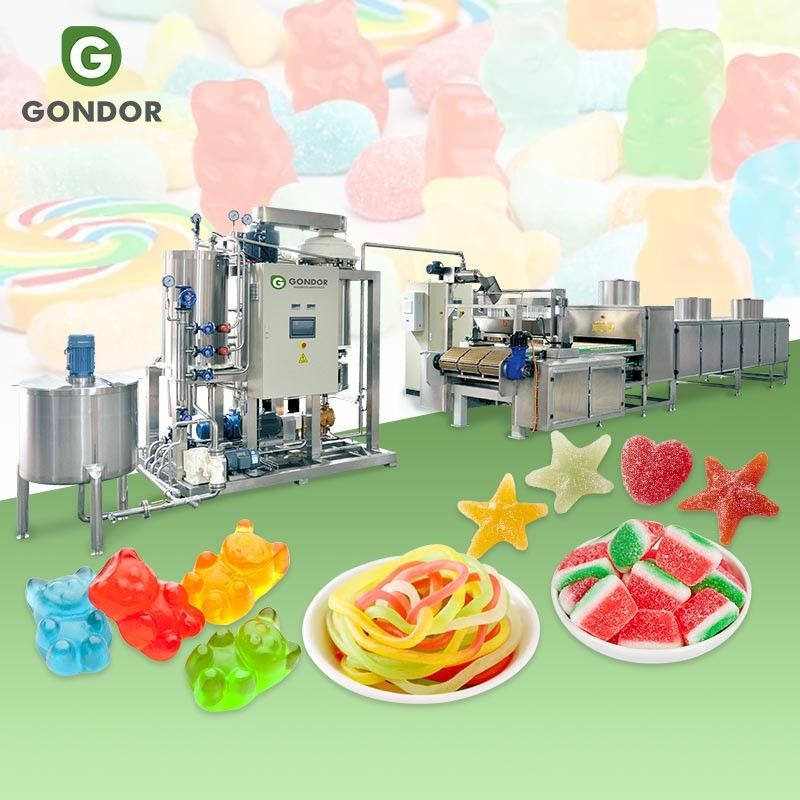 Automatic Gummy Forming Soft Small Scale Candy Make Machine Maquina De Gomitas De Fabrication De Bonbons